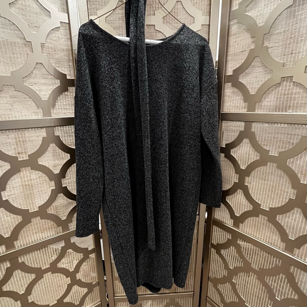 Ann Taylor Factory Charcoal Mini Dress